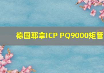 德国耶拿ICP PQ9000矩管